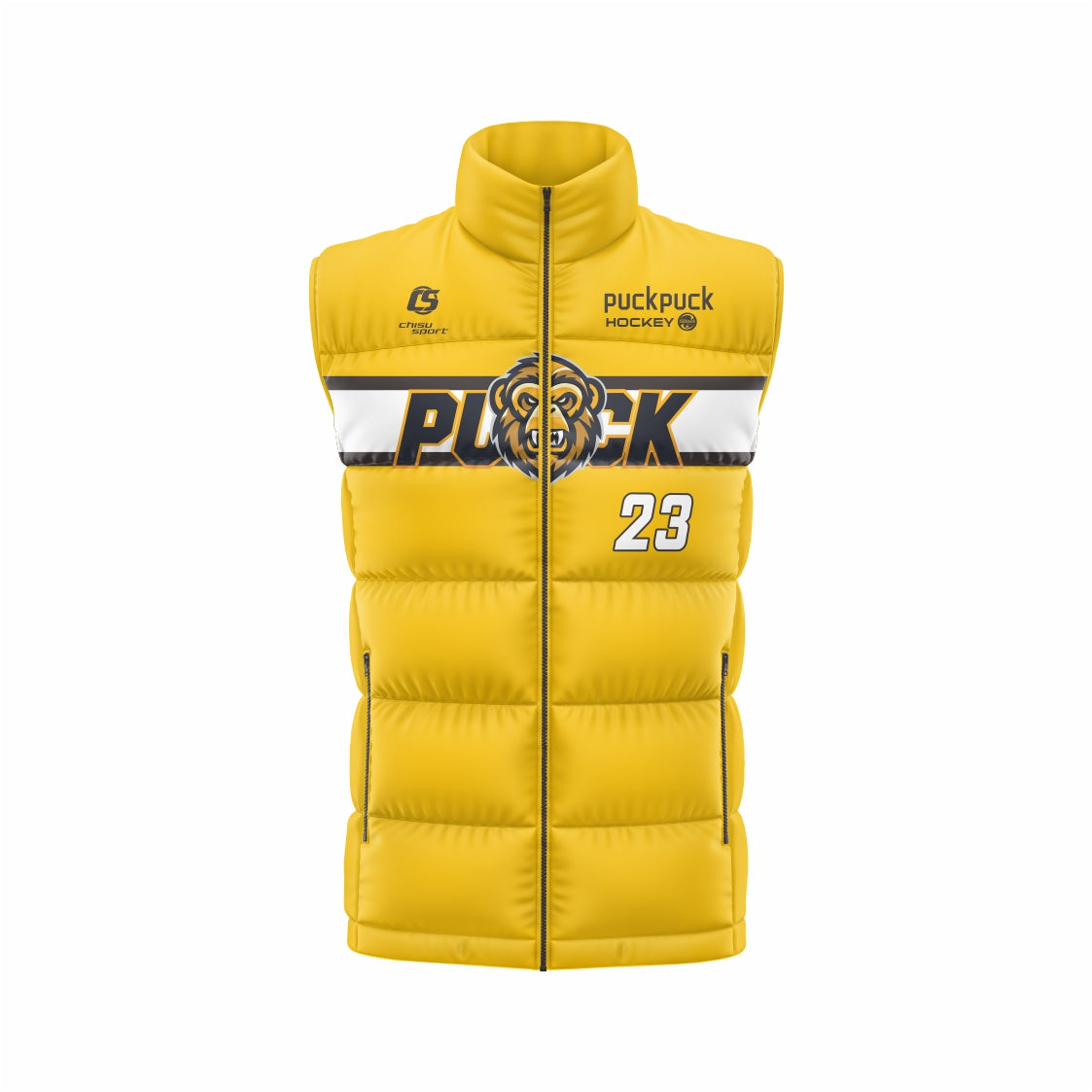 puckpuck hockey teamwear puffy vest