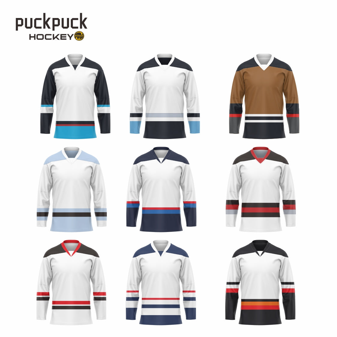 puckpuck hockey sublimated Blank hockey jersey