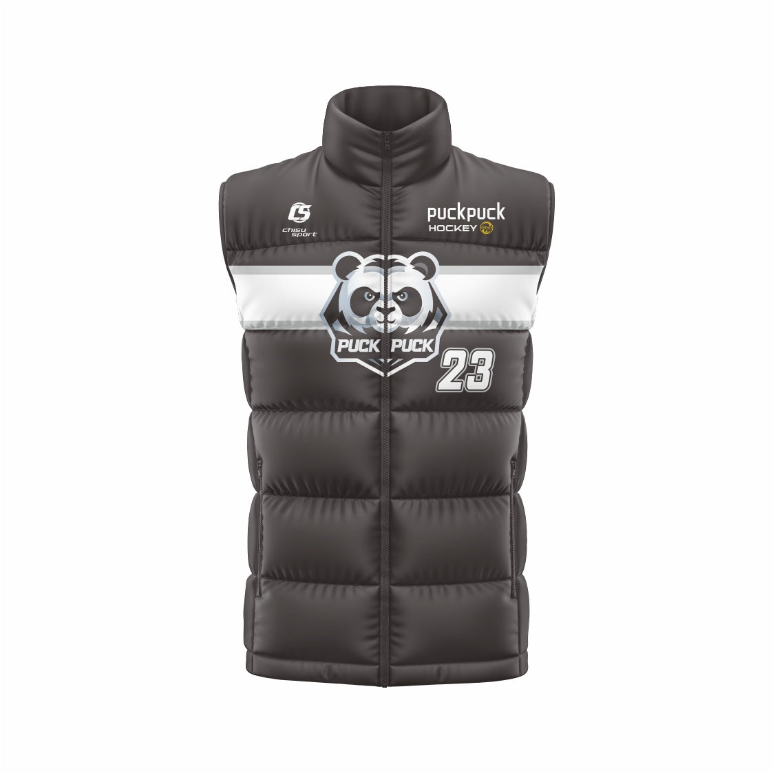 puckpuck hockey teamwear puffy vest
