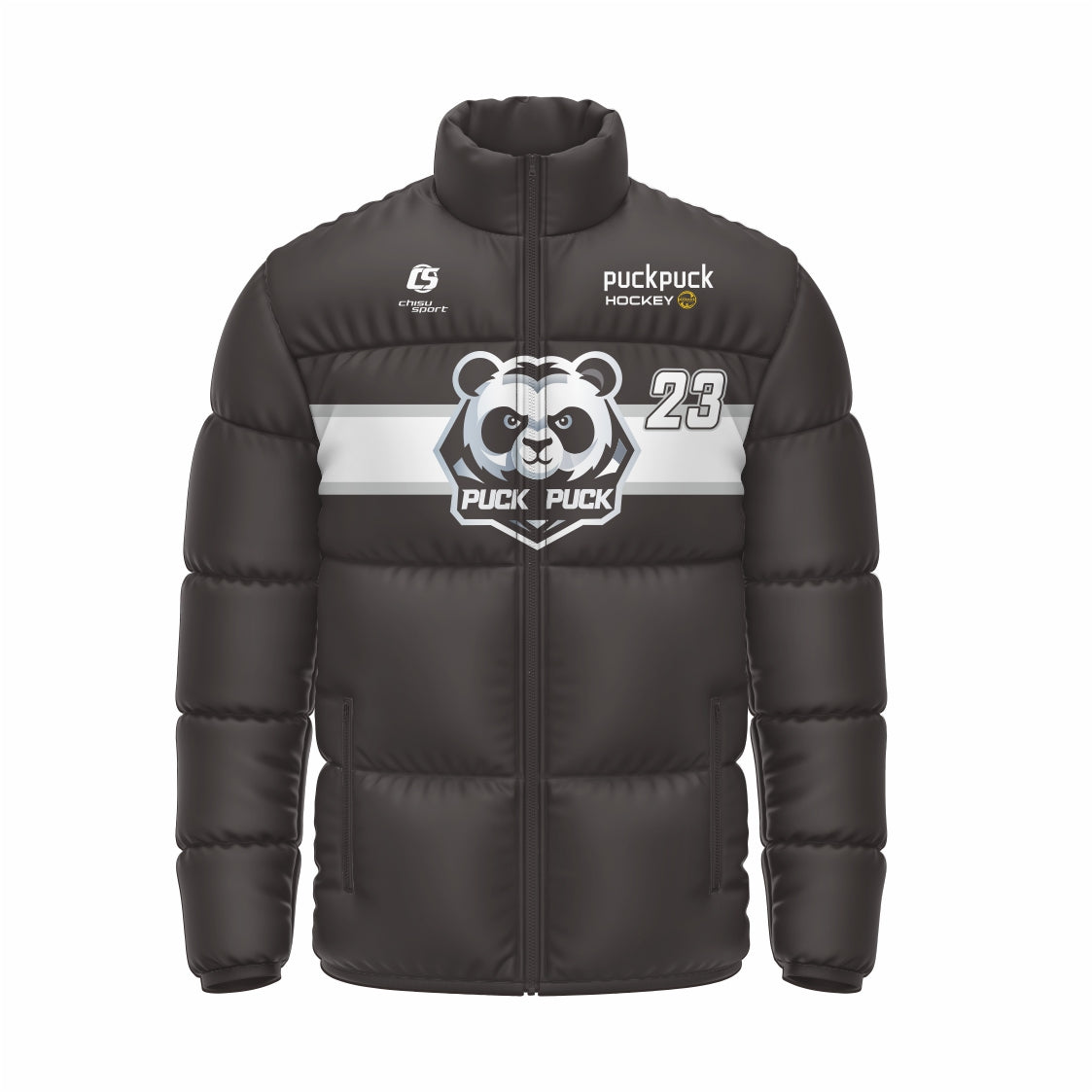 puckpuck hockey teamwear puffy jacket