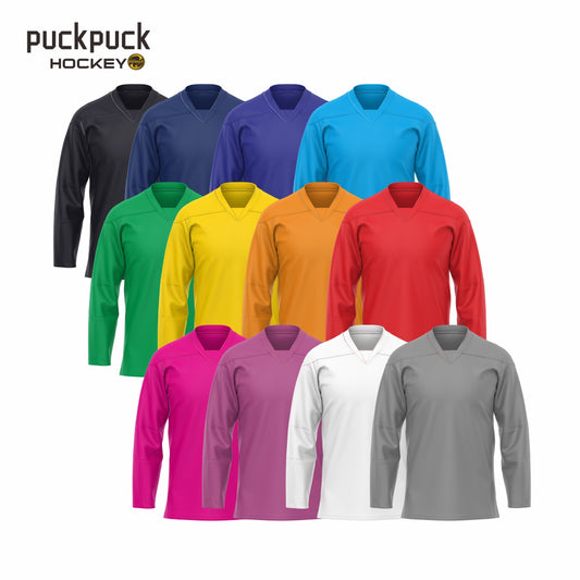 puckpuck hockey Solid color Blank hockey jersey