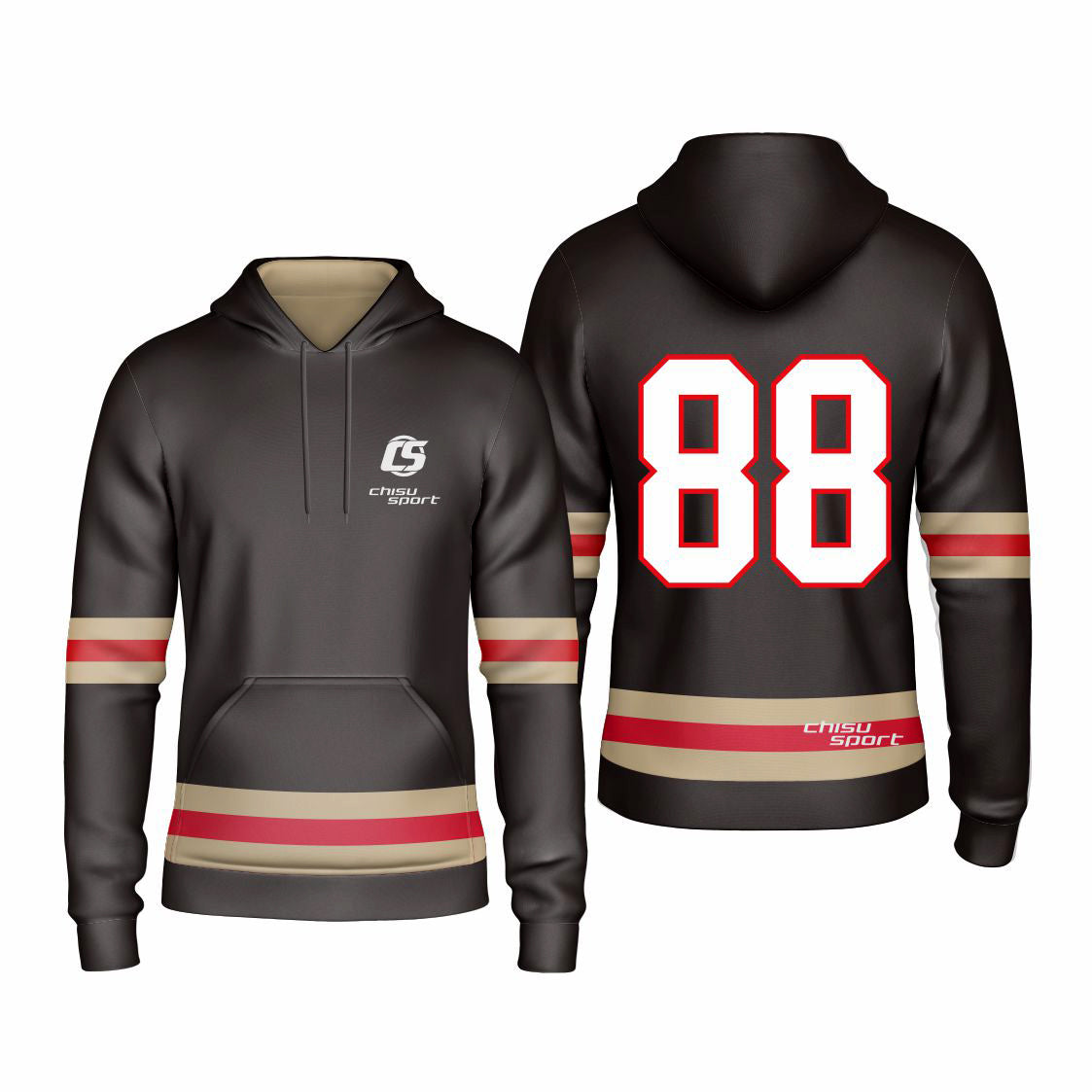 puckpuck hockey  Sublimated Custom ice Hockey Hoodie usa canada new hockey jersey