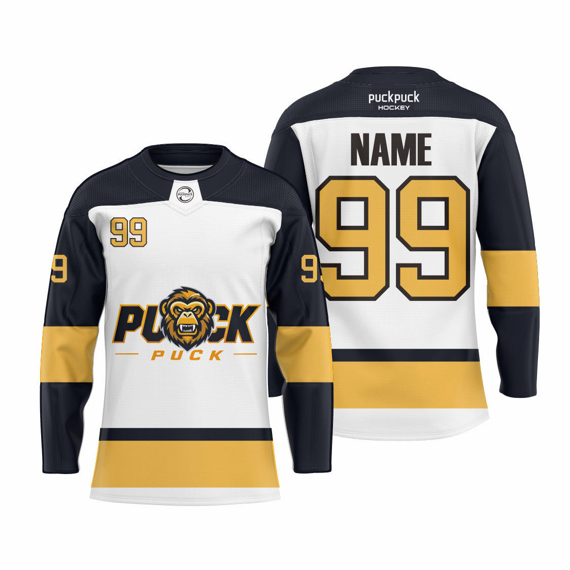 puckpuck hockey  Sublimated custom ice hockey jersey neck2 usa canada new hockey jersey