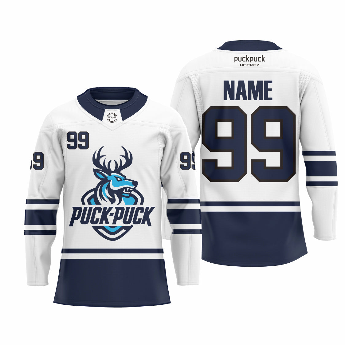 puckpuck hockey  Sublimated custom ice hockey jersey neck2 usa canada new hockey jersey