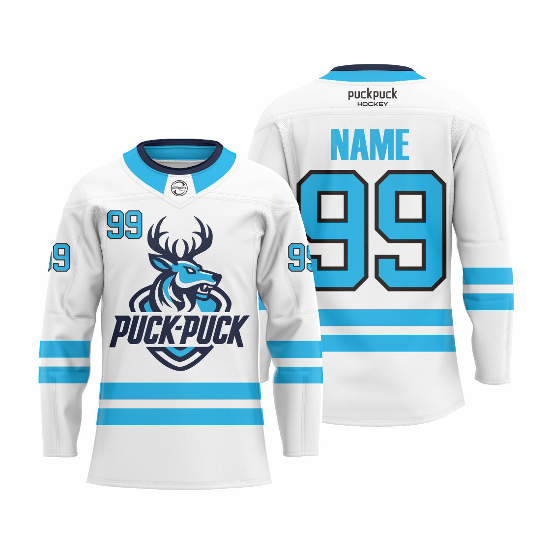 puckpuck hockey  Sublimated custom ice hockey jersey neck2 usa canada new hockey jersey