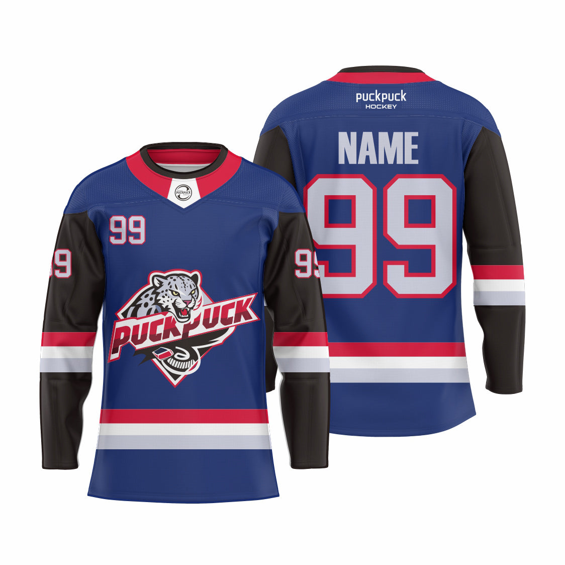 puckpuck hockey  Sublimated custom ice hockey jersey neck2 usa canada new hockey jersey