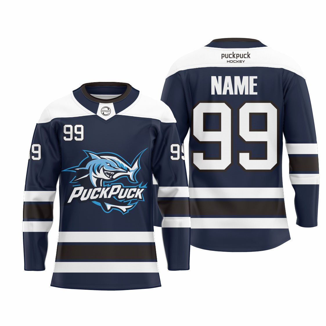 puckpuck hockey  Sublimated custom ice hockey jersey neck2 usa canada new hockey jersey