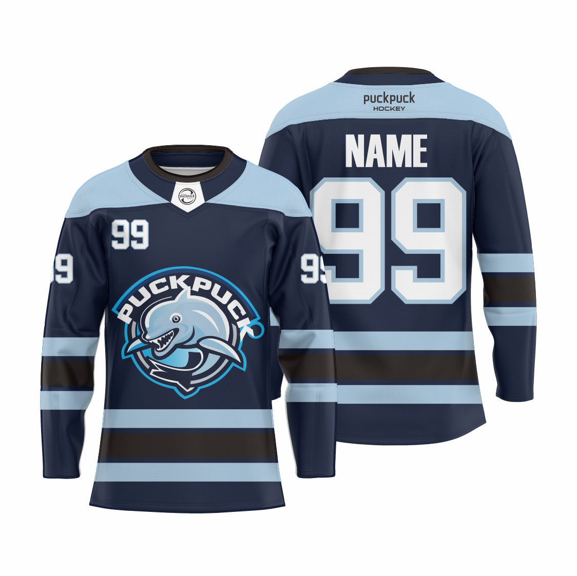puckpuck hockey  Sublimated custom ice hockey jersey neck2 usa canada new hockey jersey