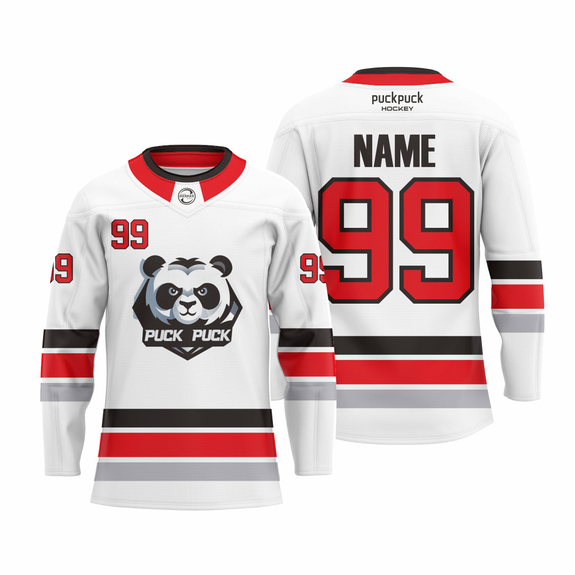 puckpuck hockey  Sublimated custom ice hockey jersey neck2 usa canada new hockey jersey