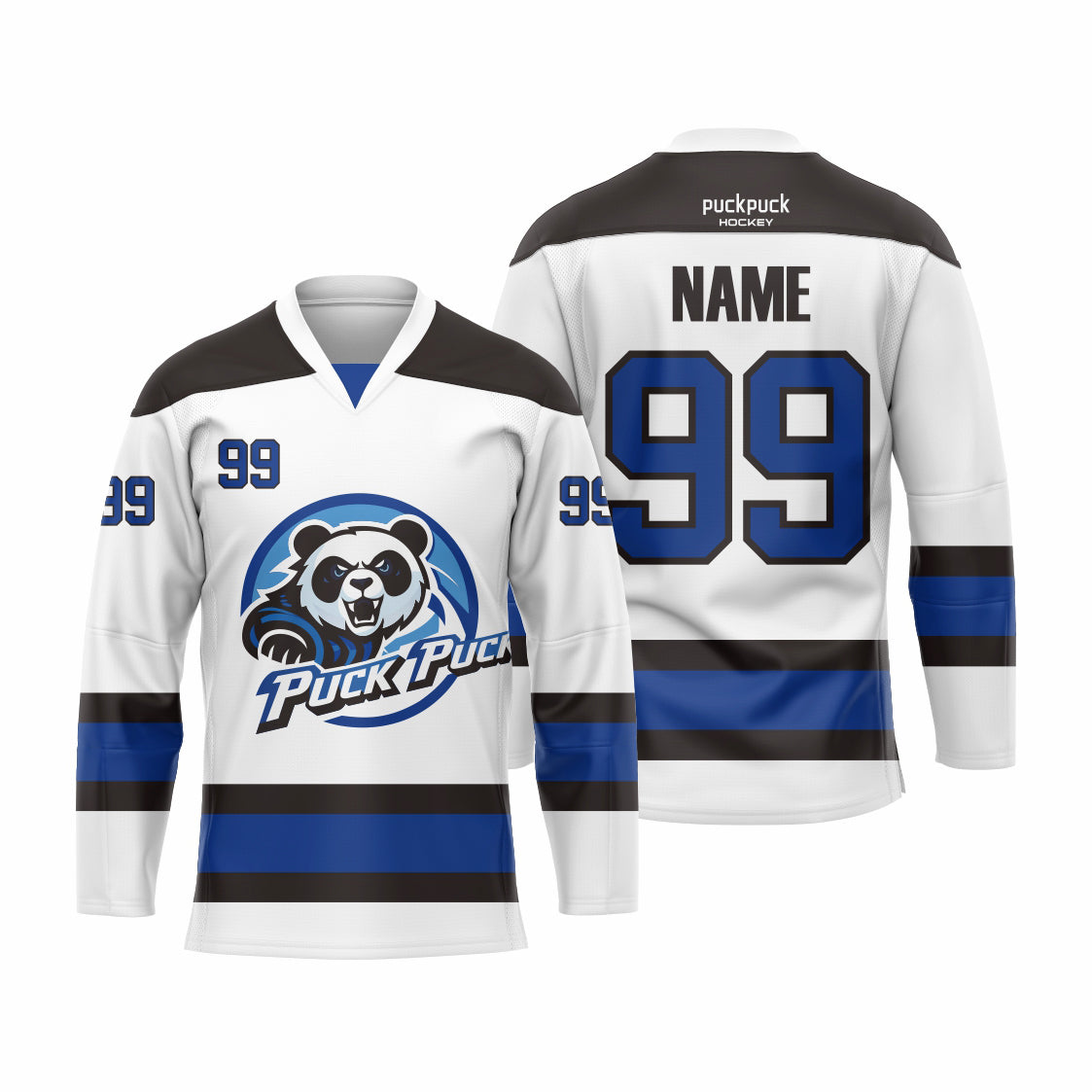 PuckPuck Sublimated Custom Ice Hockey game Jersey