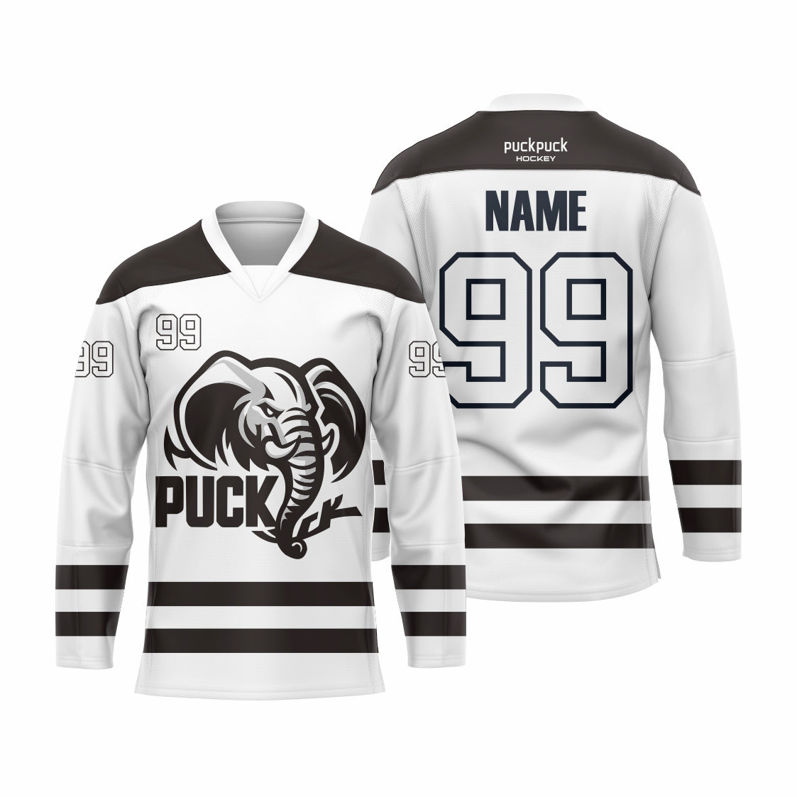PuckPuck Sublimated Custom Ice Hockey game Jersey