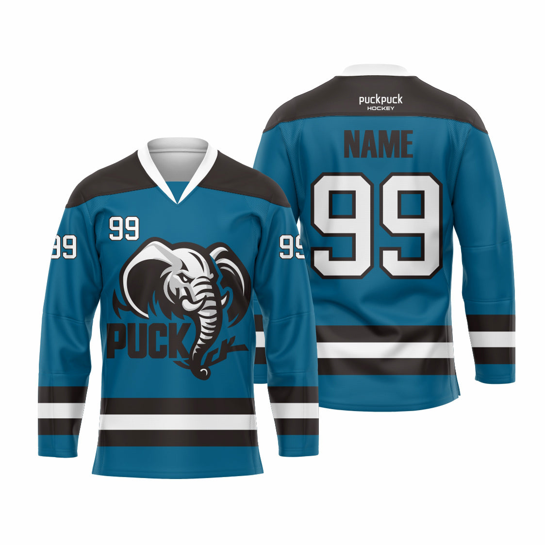 PuckPuck Sublimated Custom Ice Hockey game Jersey