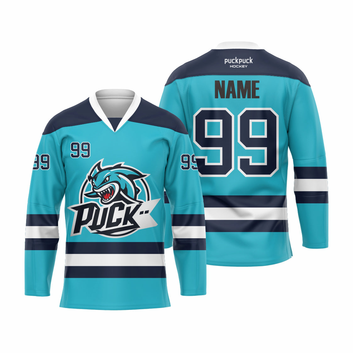 PuckPuck Sublimated Custom Ice Hockey game Jersey