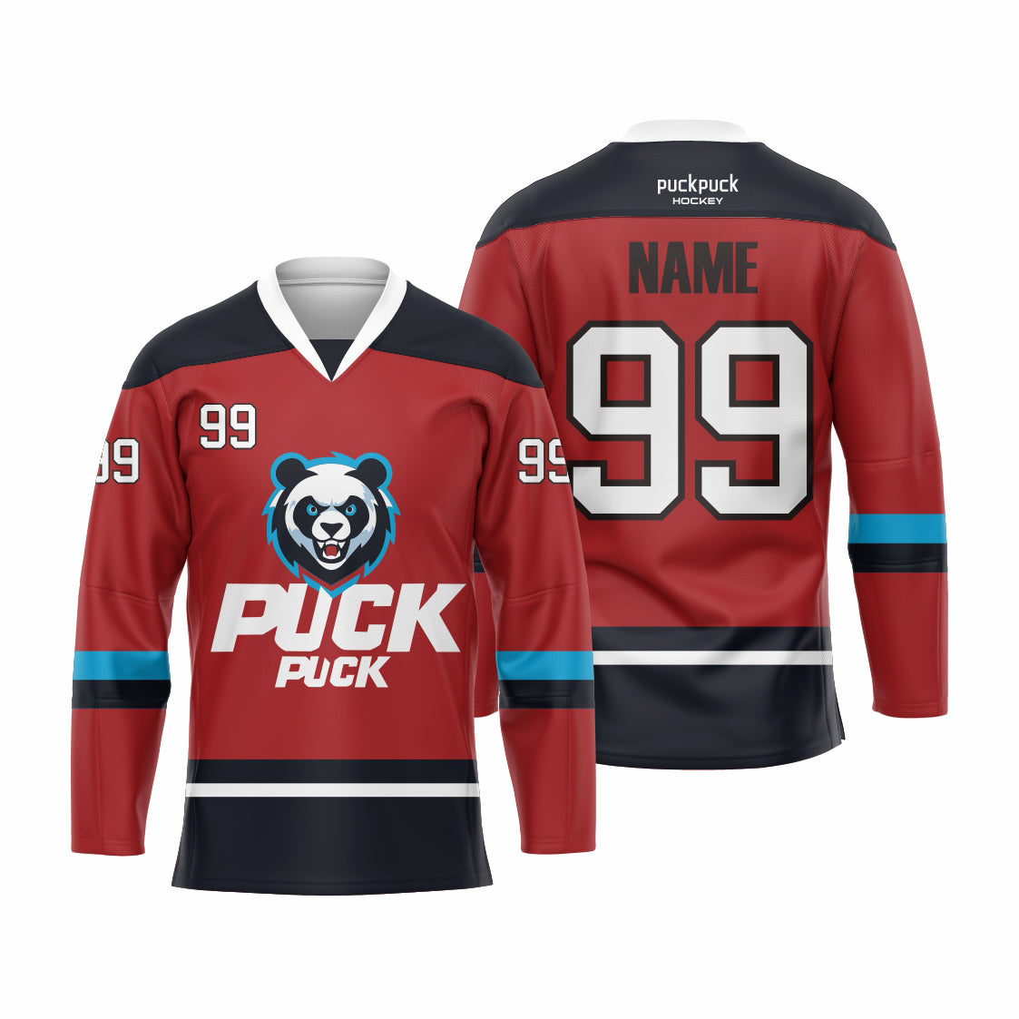 PuckPuck Sublimated Custom Ice Hockey game Jersey