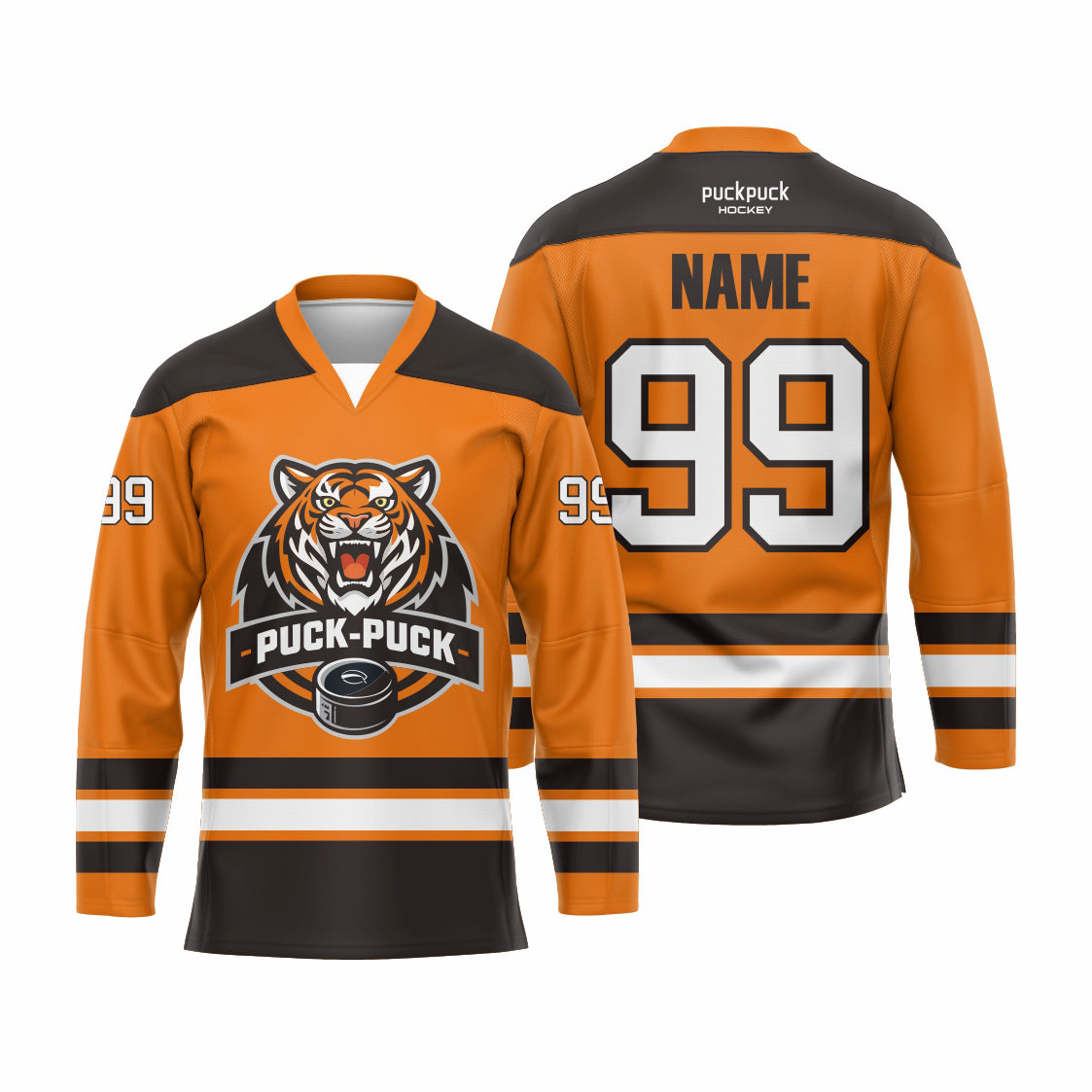 PuckPuck Sublimated Custom Ice Hockey game Jersey