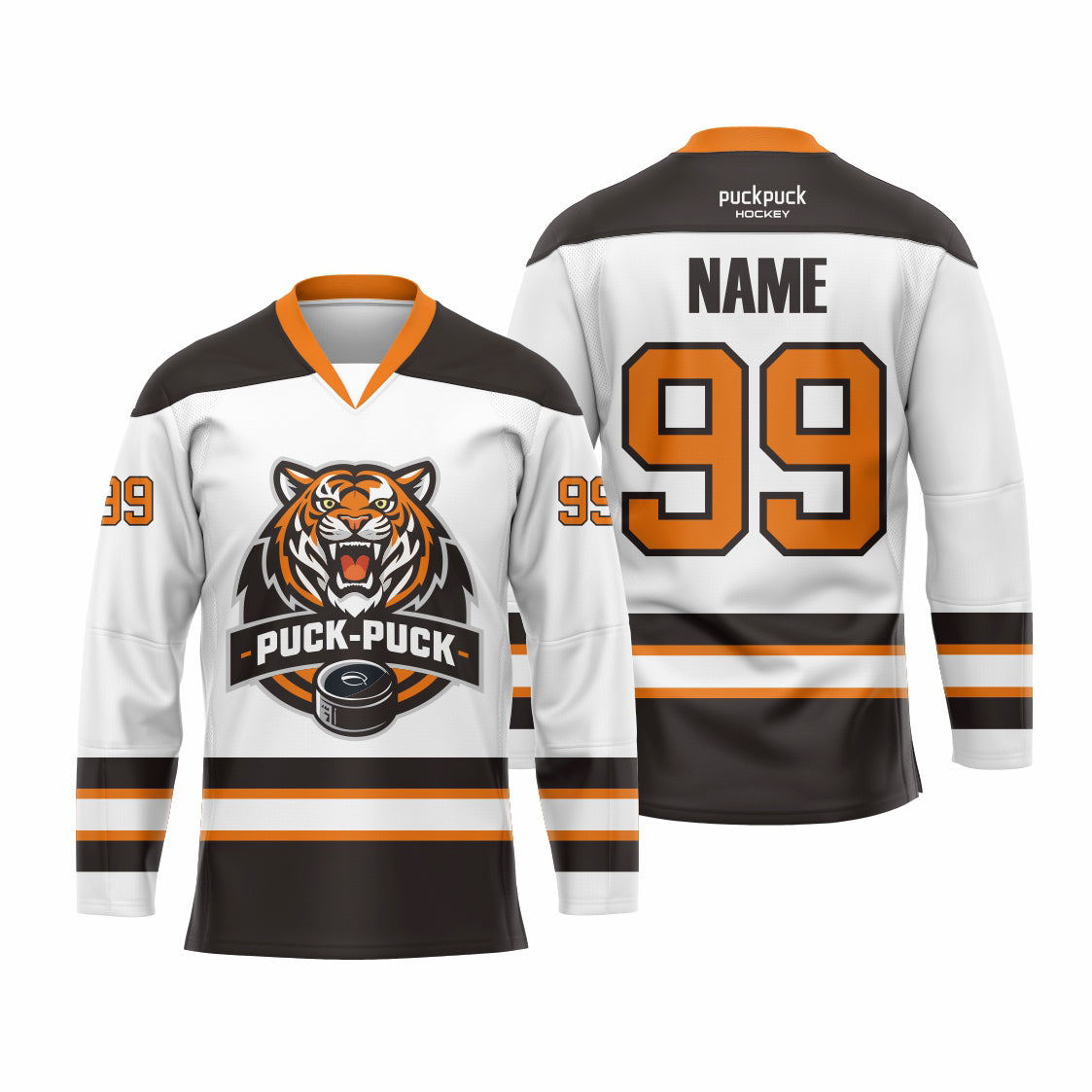 PuckPuck Sublimated Custom Ice Hockey game Jersey