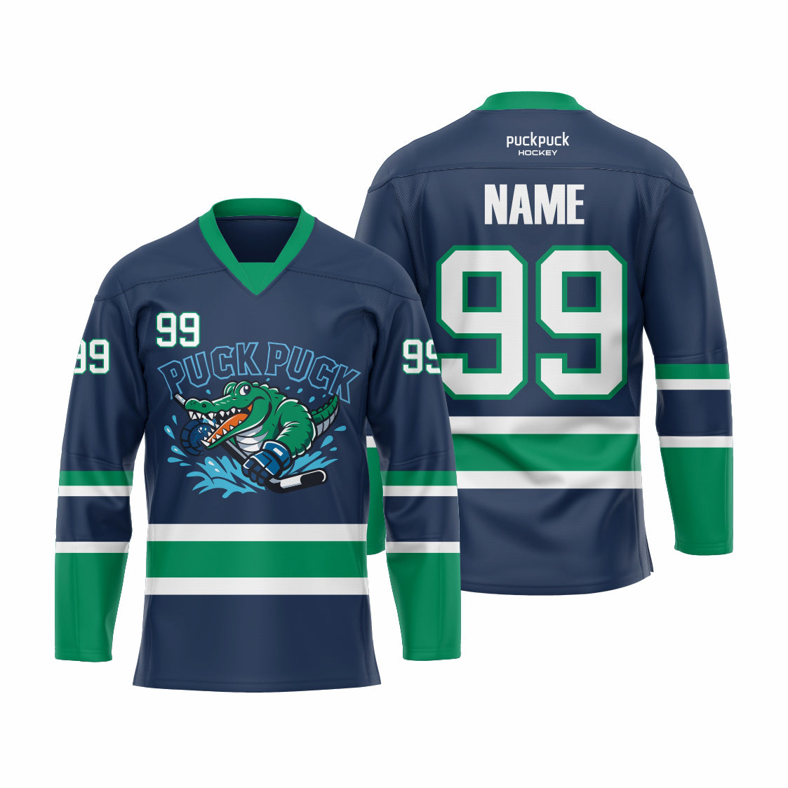 PuckPuck Sublimated Custom Ice Hockey game Jersey