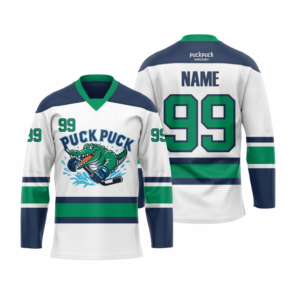 PuckPuck Sublimated Custom Ice Hockey game Jersey