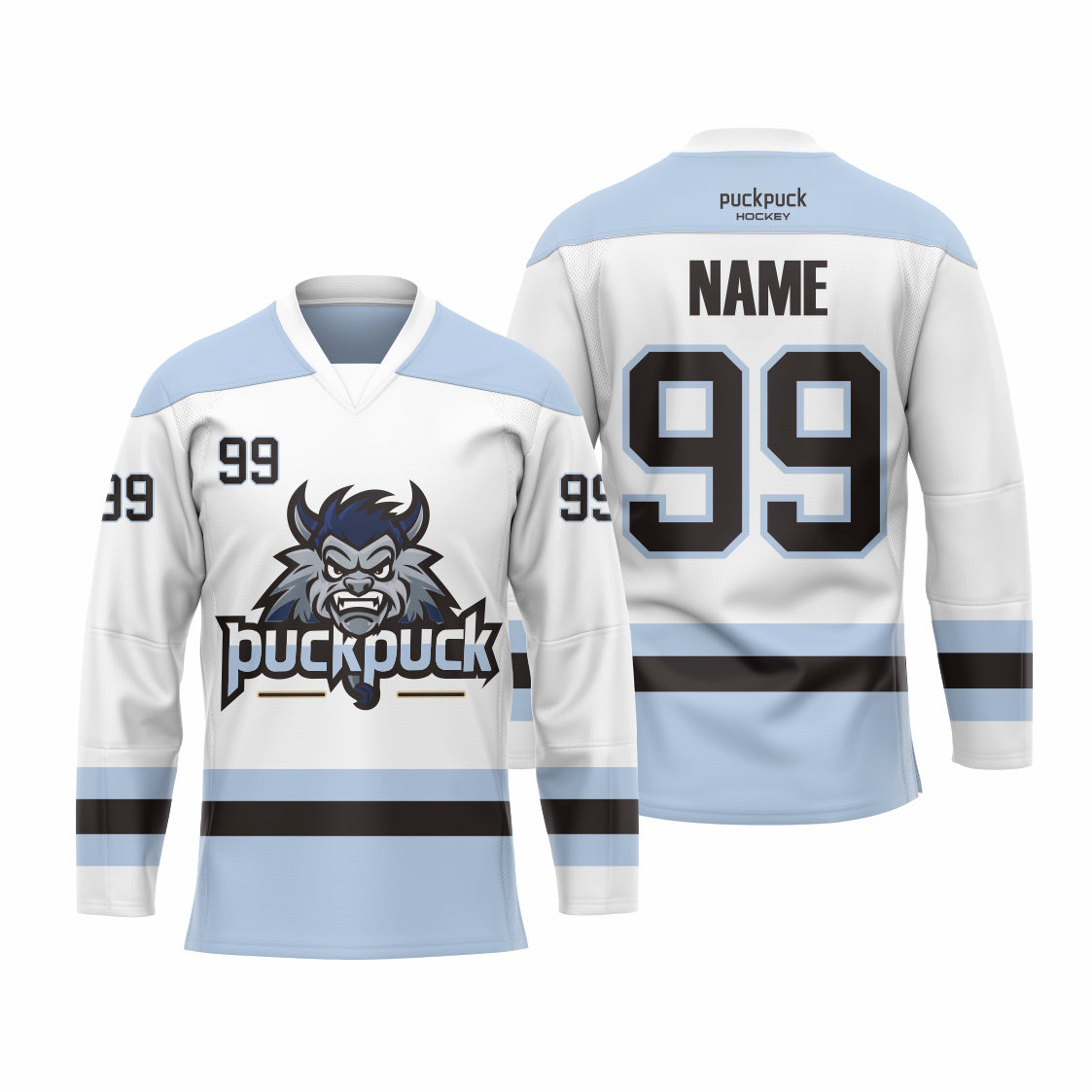 PuckPuck Sublimated Custom Ice Hockey game Jersey