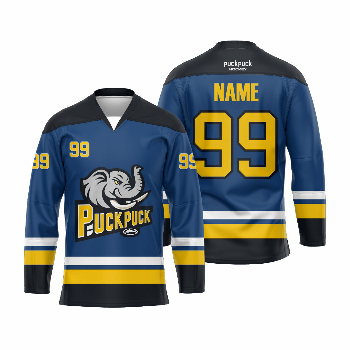 PuckPuck Sublimated Custom Ice Hockey game Jersey