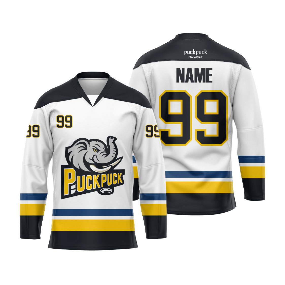 PuckPuck Sublimated Custom Ice Hockey game Jersey