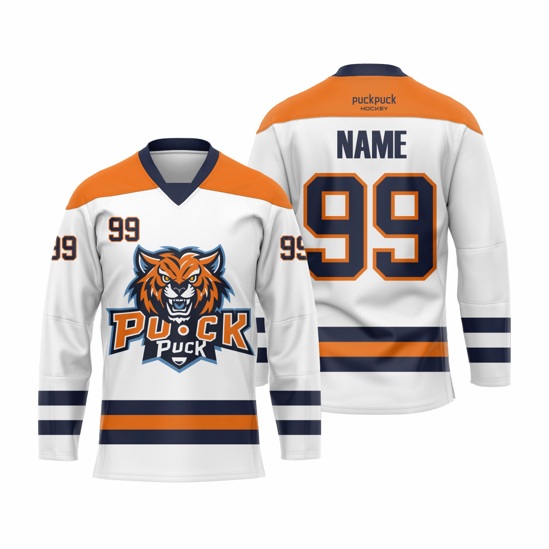 PuckPuck Sublimated Custom Ice Hockey game Jersey