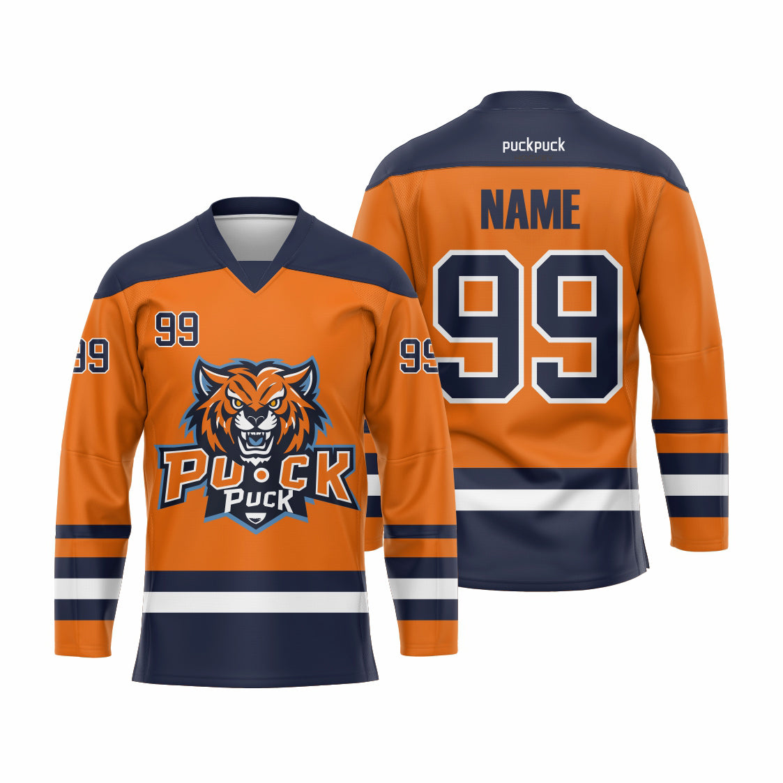 PuckPuck Sublimated Custom Ice Hockey game Jersey
