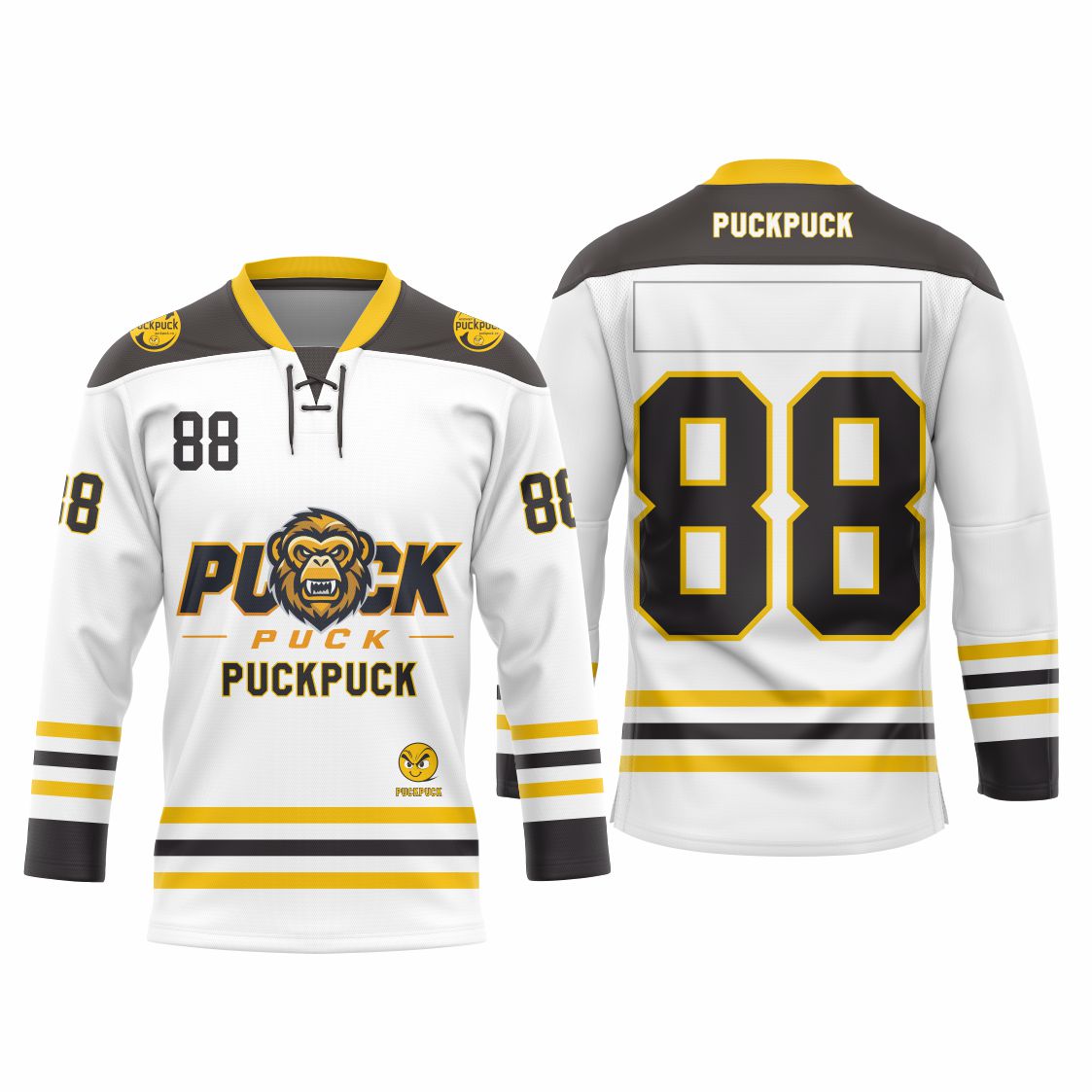 PuckPuck Sublimated Custom Ice Hockey Jersey  100% Polyester Quick-Dry Fabric Minimum Order 1 Piece7-Day Sampling   OEM/ODM Manufacturer Since 2016