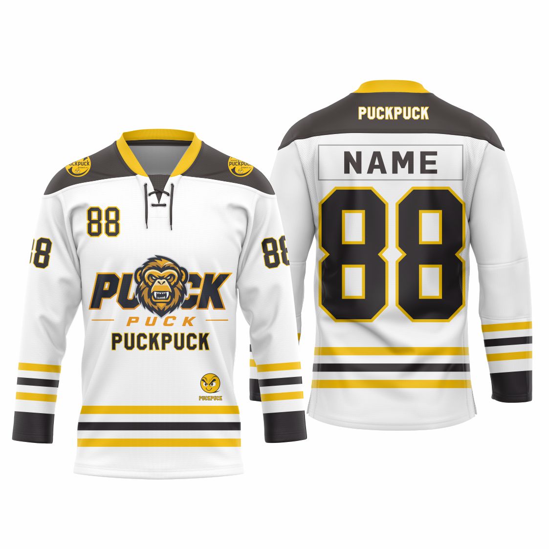 PuckPuck Sublimated Custom Ice Hockey Jersey  100% Polyester Quick-Dry Fabric Minimum Order 1 Piece7-Day Sampling   OEM/ODM Manufacturer Since 2016