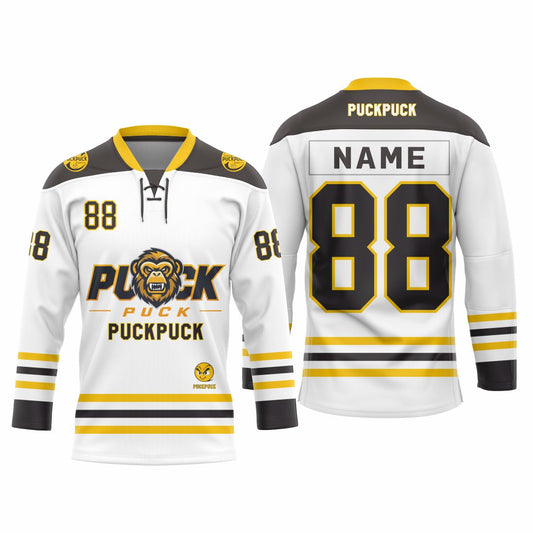 PuckPuck Sublimated Custom Ice Hockey Jersey  100% Polyester Quick-Dry Fabric Minimum Order 1 Piece7-Day Sampling   OEM/ODM Manufacturer Since 2016