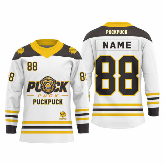 puckpuck hockey  Sublimated custom ice hockey jersey neck2 usa canada new hockey jersey