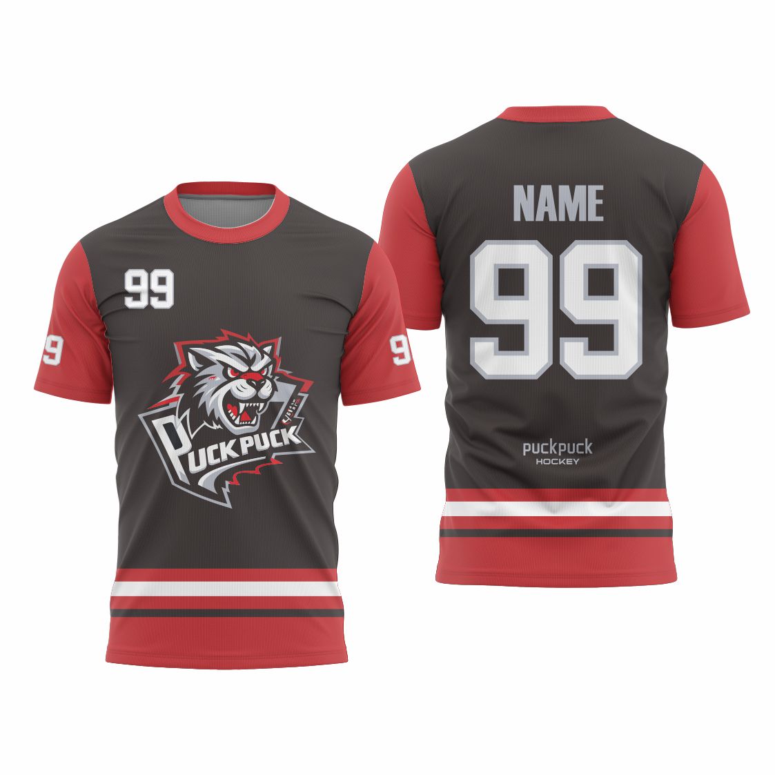 puckpuck hockey Sublimated custom ice hockey t shirt usa canada new hockey jerseypuckpuck hockey