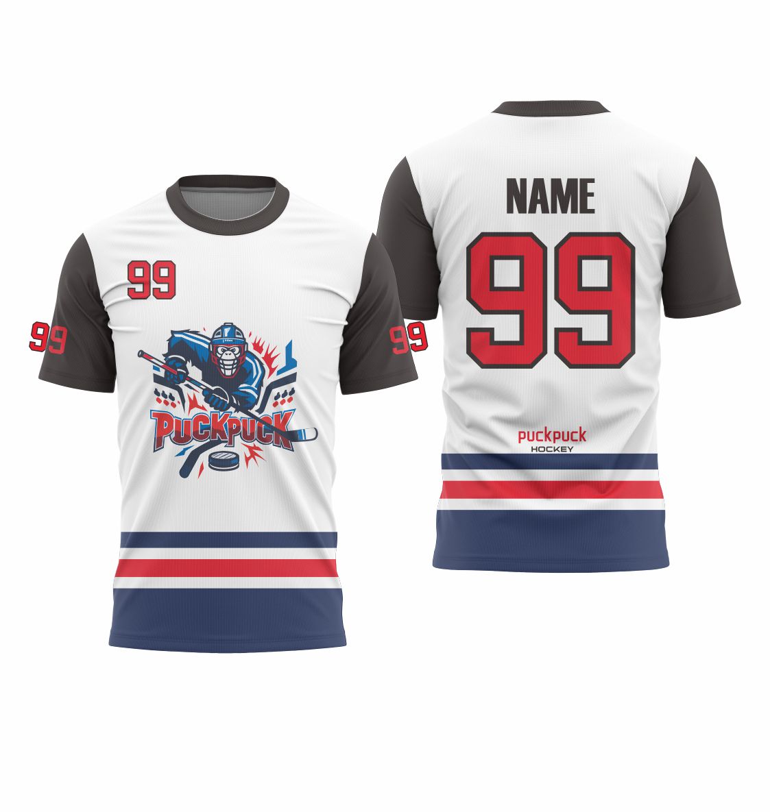 puckpuck hockey Sublimated custom ice hockey t shirt usa canada new hockey jerseypuckpuck hockey
