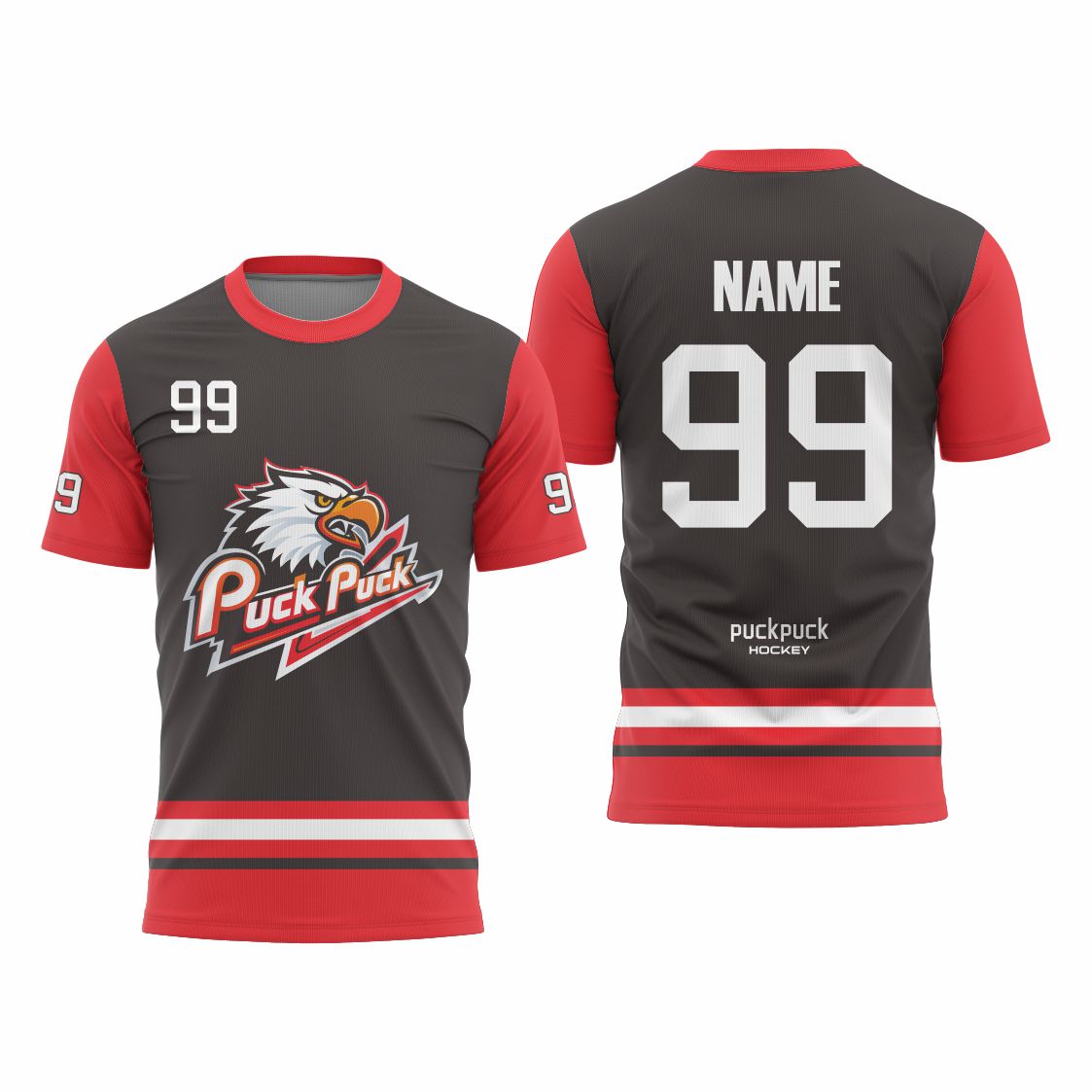 puckpuck hockey Sublimated custom ice hockey t shirt usa canada new hockey jerseypuckpuck hockey